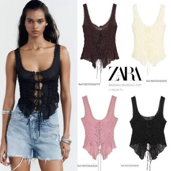 Ruffled Pink Lace-Up Bodysuit - Picture 16 of 16